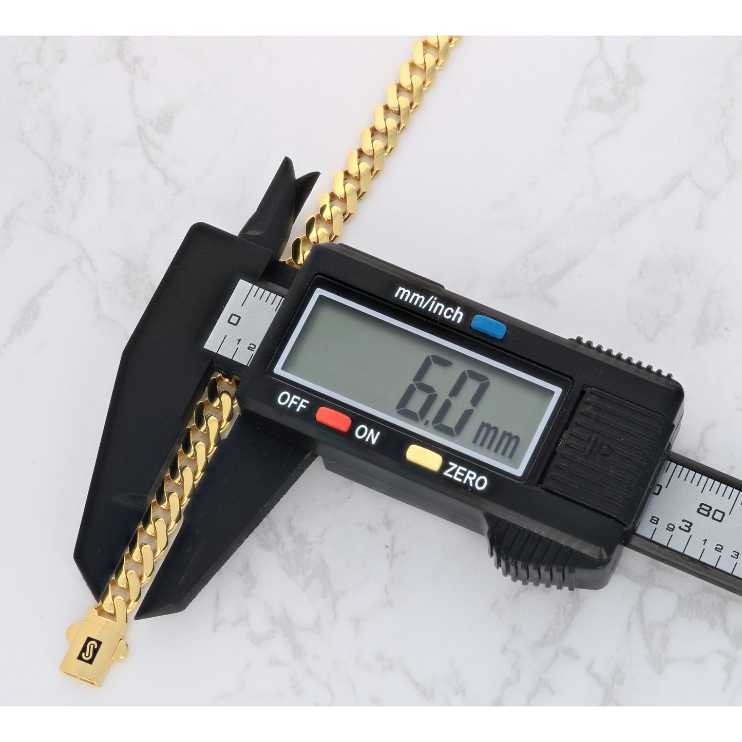 Souverel Royal Monaco Miami Cuban Link Ketting 6mm – 14K Geelgoud