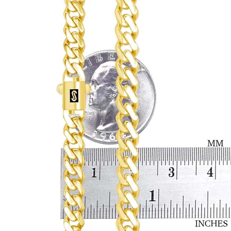 Souverel Royal Monaco Miami Cuban Link Ketting 6mm – 14K Geelgoud