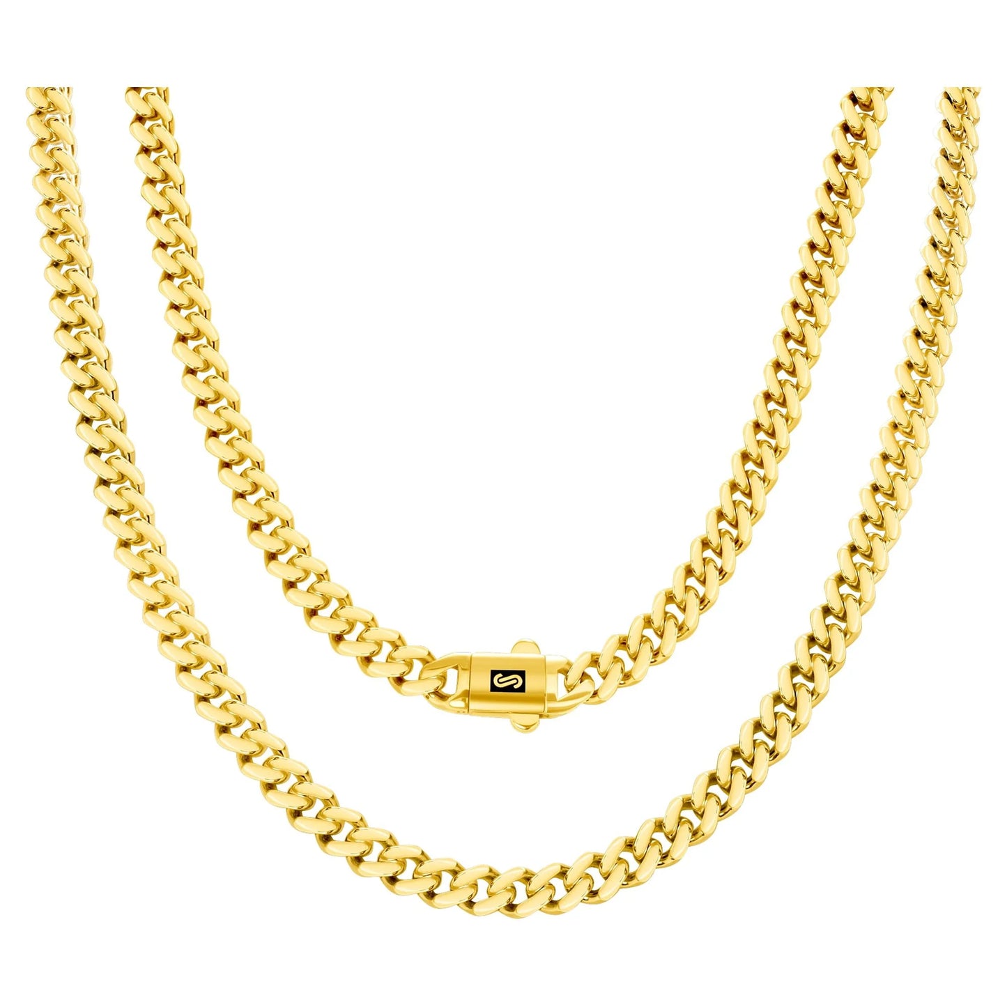 Souverel Royal Monaco Miami Cuban Link Ketting 6mm – 14K Geelgoud