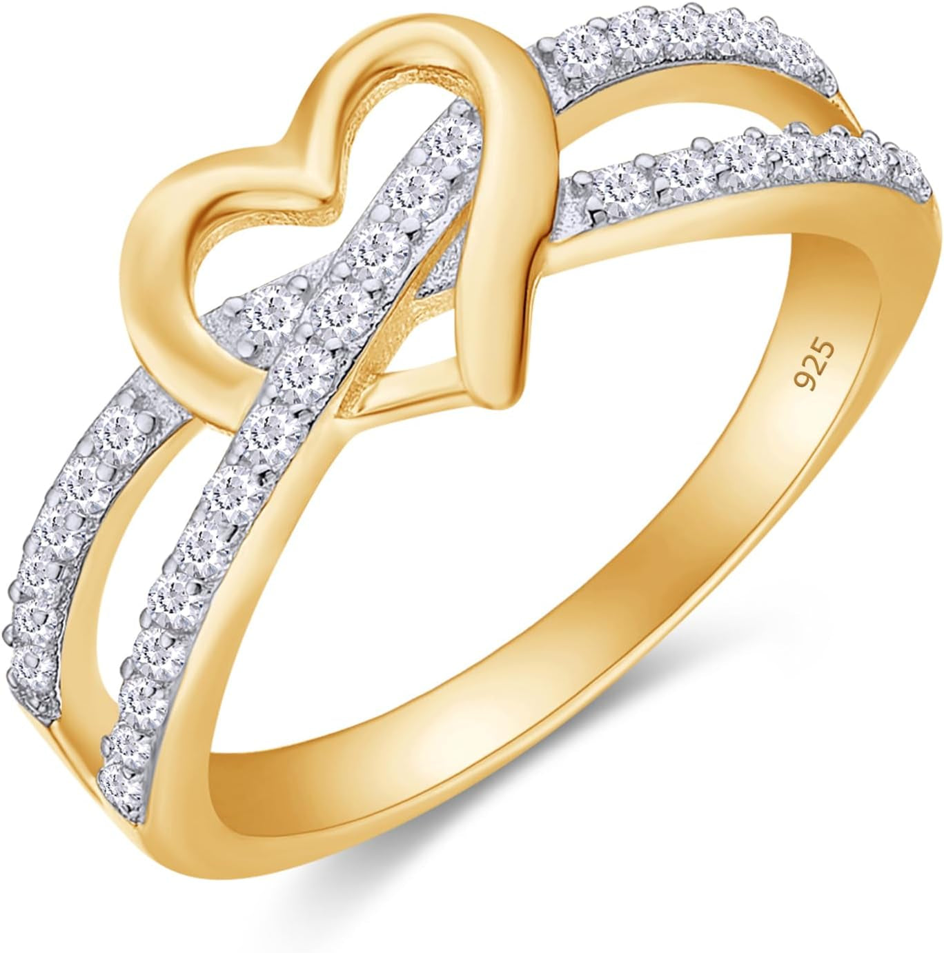 Souverel Infinity Heart Promise Ring – Tijdloze beloftering met natuurlijke diamant