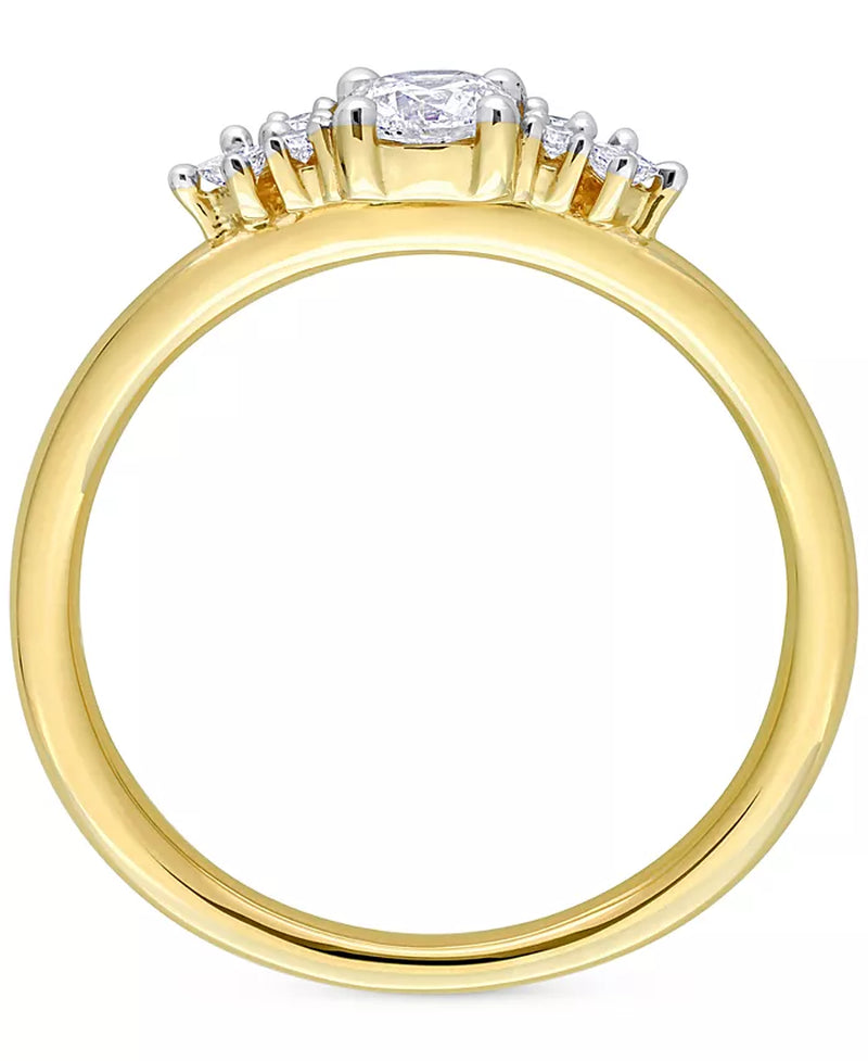 Souverel – Verlovingsring met Diamant (3/8 Ct. T.W.) in 14K Goud