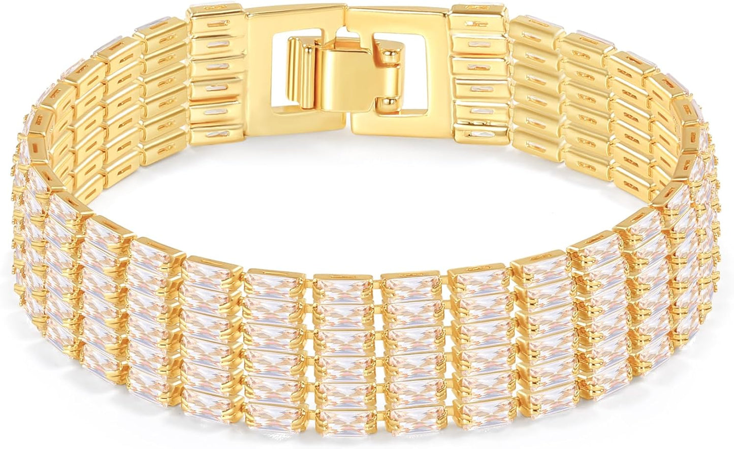 Souverel Tennis Armband – Glowbound, 14K Gold Plated,