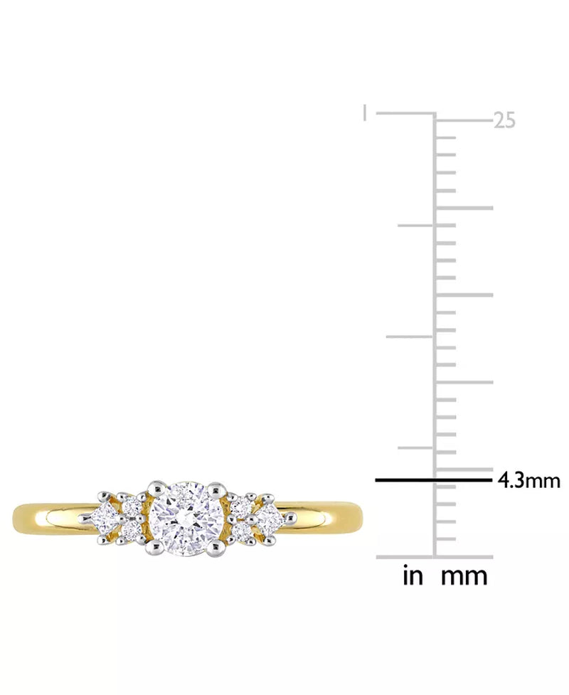 Souverel – Verlovingsring met Diamant (3/8 Ct. T.W.) in 14K Goud