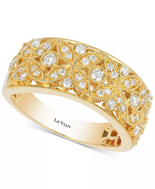 Souverel - Vanilla Ring met Ronde Vanille Diamanten