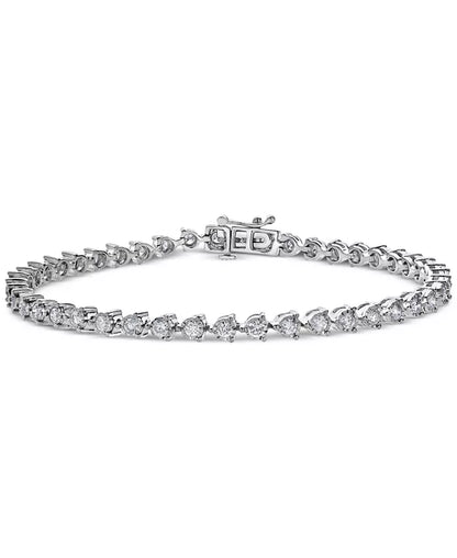 Souverel – 14k Witgouden Armband met Diamanten