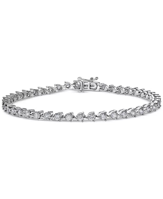 Souverel – 14k Witgouden Armband met Diamanten