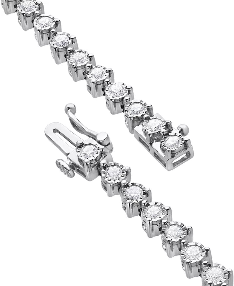 Souverel – 14k Witgouden Armband met Diamanten
