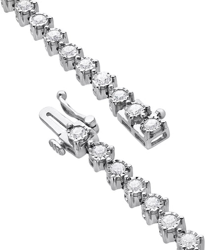 Souverel – 14k Witgouden Armband met Diamanten