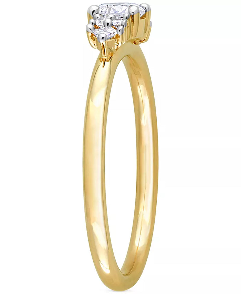 Souverel – Verlovingsring met Diamant (3/8 Ct. T.W.) in 14K Goud