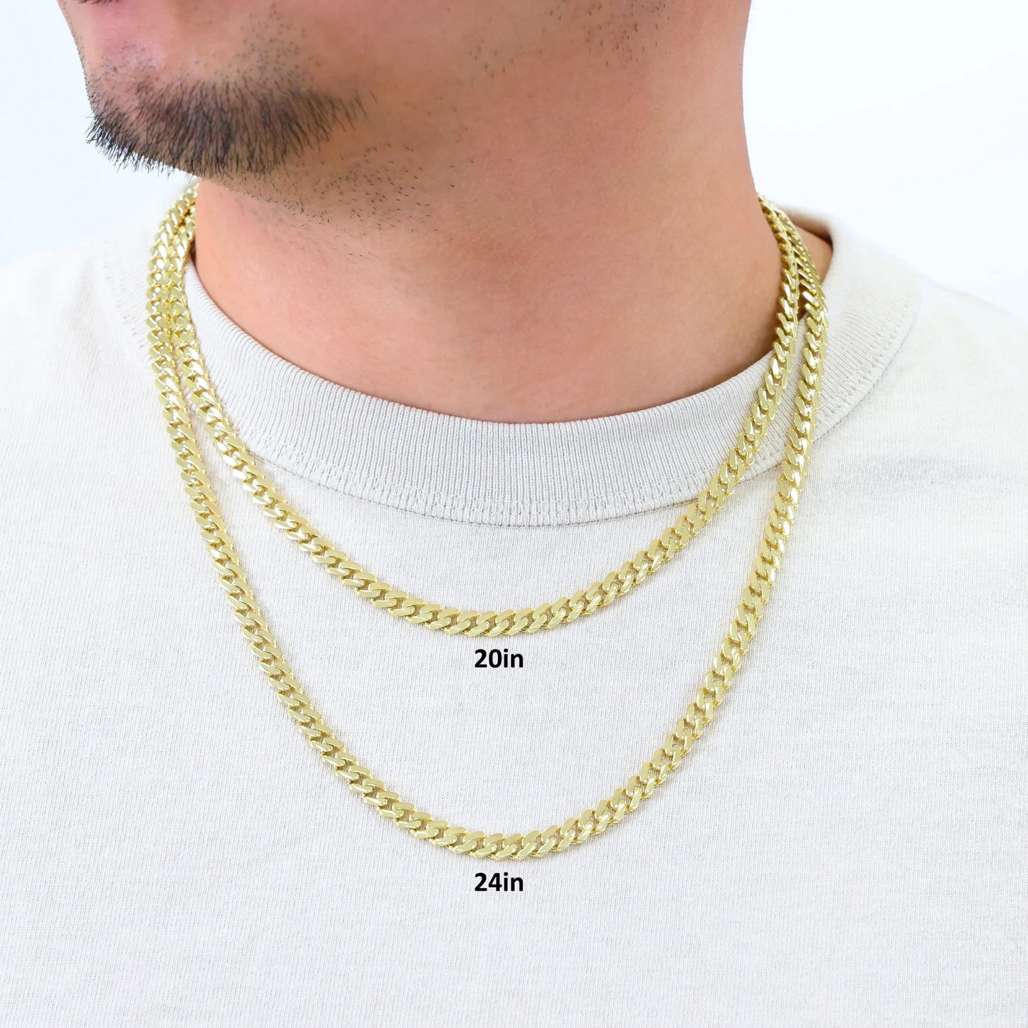 Souverel Royal Monaco Miami Cuban Link Ketting 6mm – 14K Geelgoud 