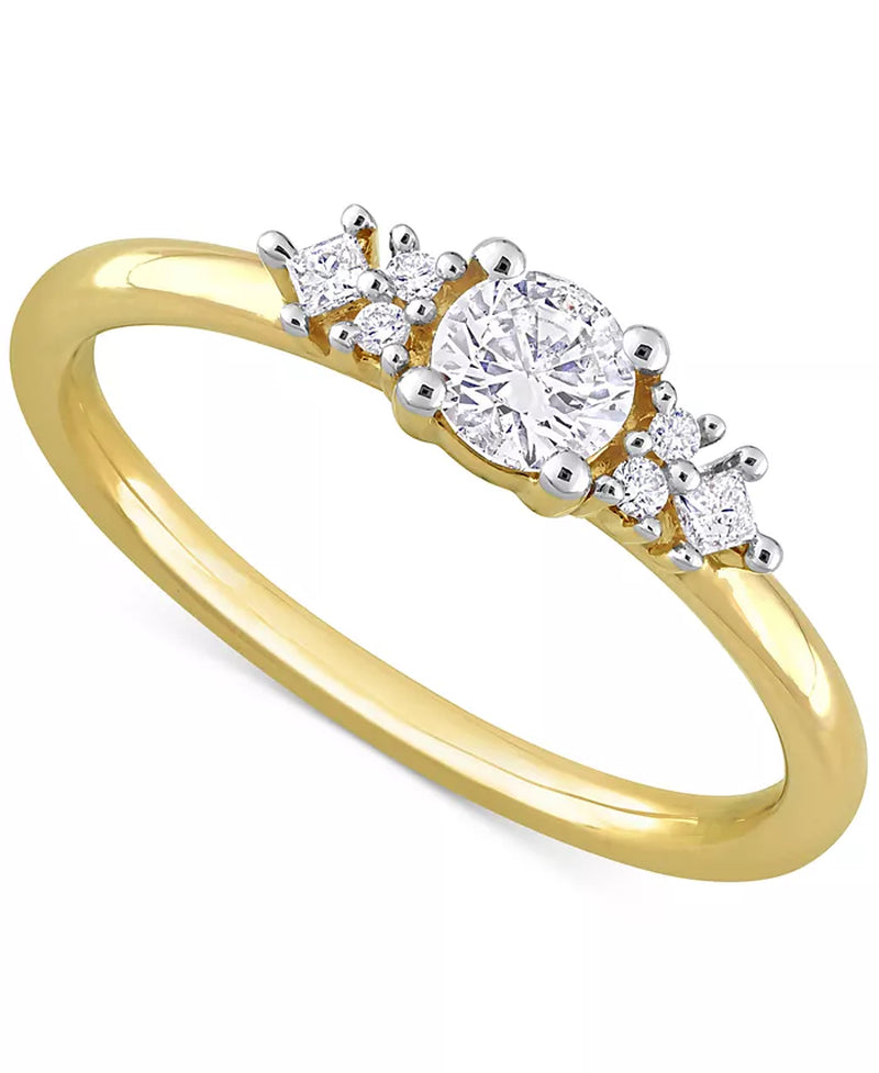 Souverel – Verlovingsring met Diamant (3/8 Ct. T.W.) in 14K Goud