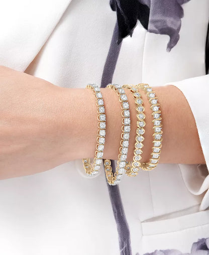 Souverel – Elegant Tennisarmband met Fonkelende Diamanten
