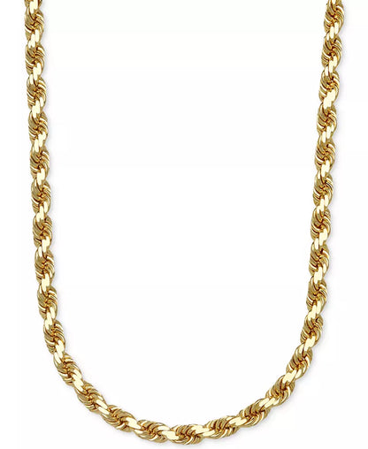 Souverel 14k Gouden Rope Chain Ketting 