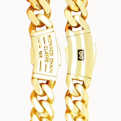 Souverel Royal Monaco Miami Cuban Link Ketting 6mm – 14K Geelgoud 