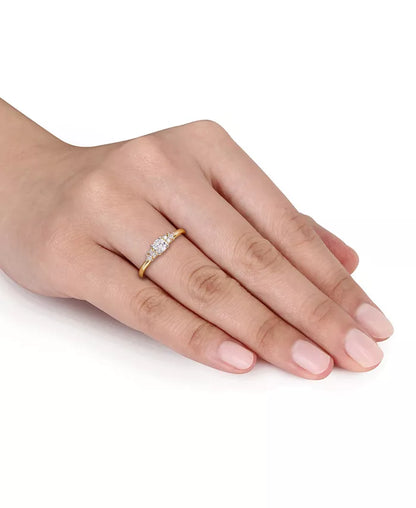 Souverel – Verlovingsring met Diamant (3/8 Ct. T.W.) in 14K Goud