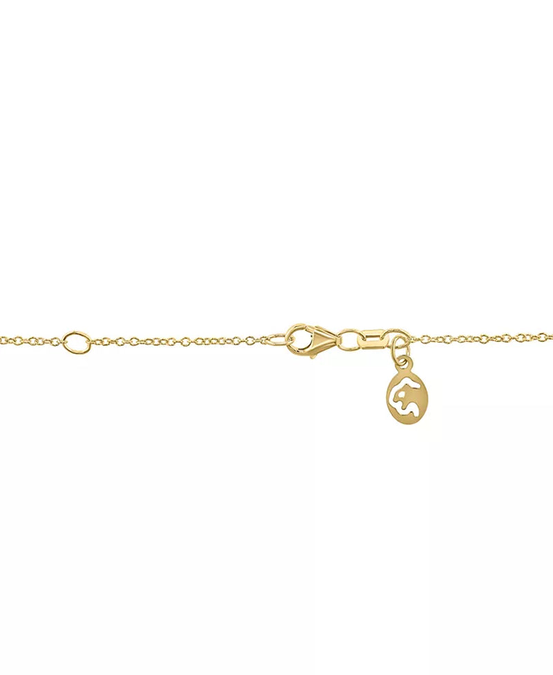 Souverel – 14k Geelgouden Hanger met Turkoois en Diamantaccent