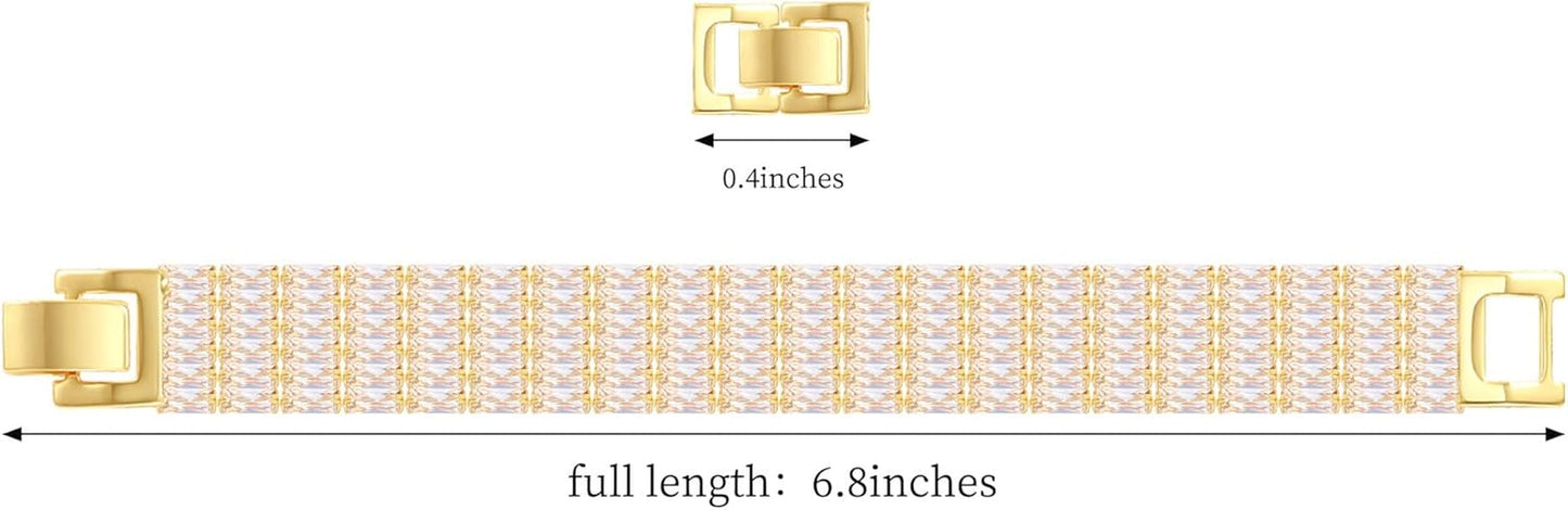 Souverel Tennis Armband – Glowbound, 14K Gold Plated,