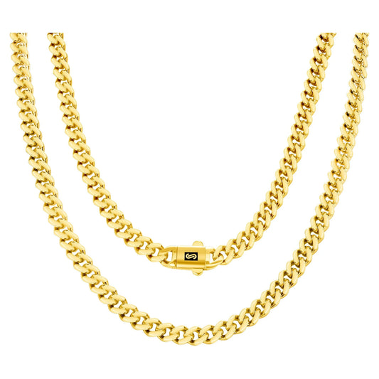 Souverel Royal Monaco Miami Cuban Link Ketting 6mm – 14K Geelgoud 
