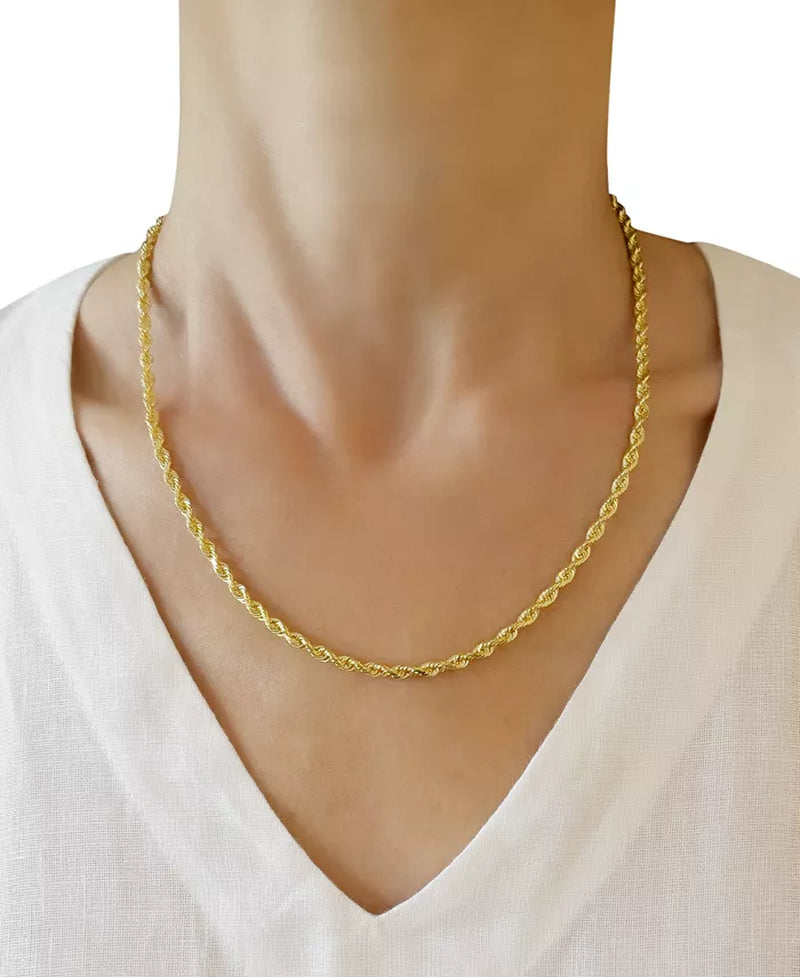Souverel 14k Gouden Rope Chain Ketting 